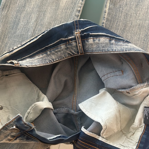 AZI Nordstrom Jeans Embellished Sparkle Bling Western Country Wide Leg sz 30 EUC - Picture 10 of 17